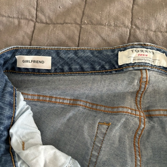 Torrid Distressed Girlfriend Jeans - Picture 9 of 12